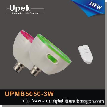 E27/B22 Remote Control rechargeable led bulb with  Lithium Battery